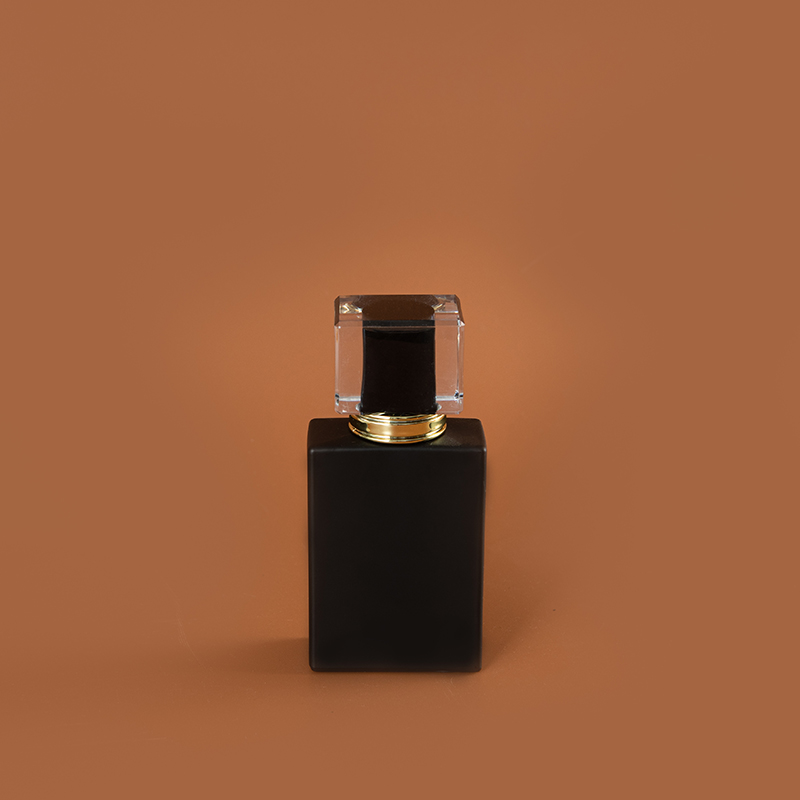 black perfume bottle